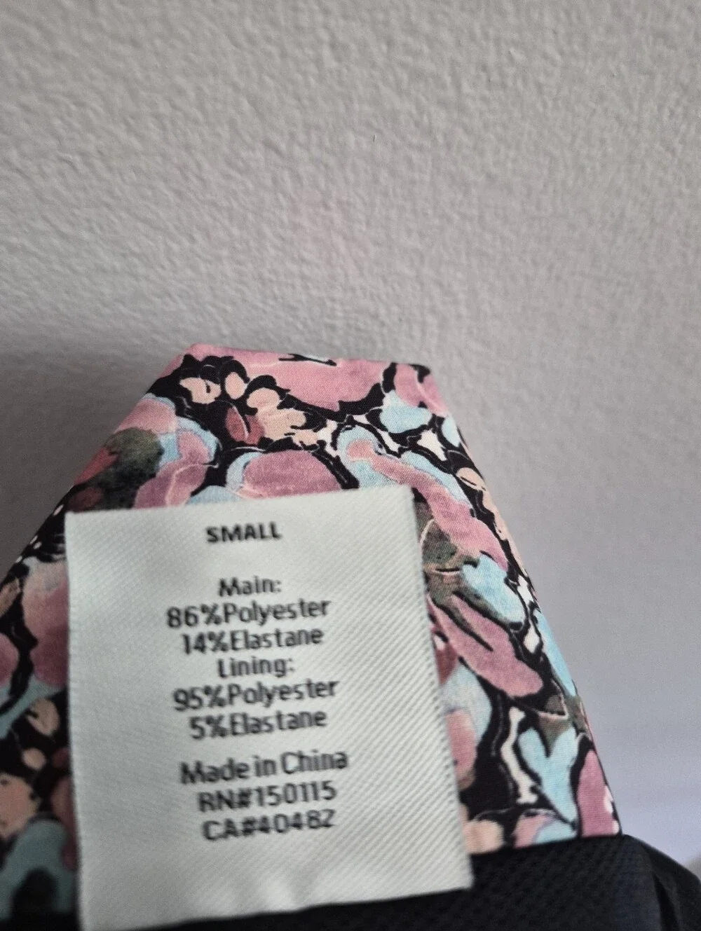 Varley Kallin Floral Athletic Running Shorts Lined 1.5